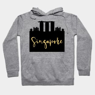 SINGAPORE DESIGNER SILHOUETTE SKYLINE ART Hoodie